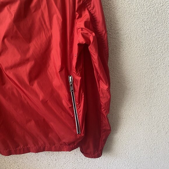 MONCLER Men’s Jacket Red Urville Giubutto Nylon Windbreaker Casual Zip Up Size 3 - Picture 9 of 16